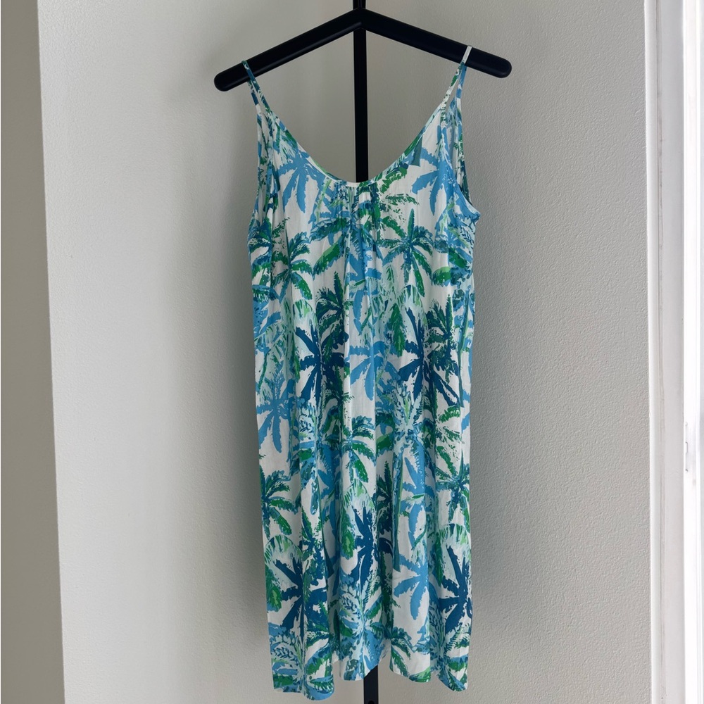 Tropical Palm Tree Print Dress